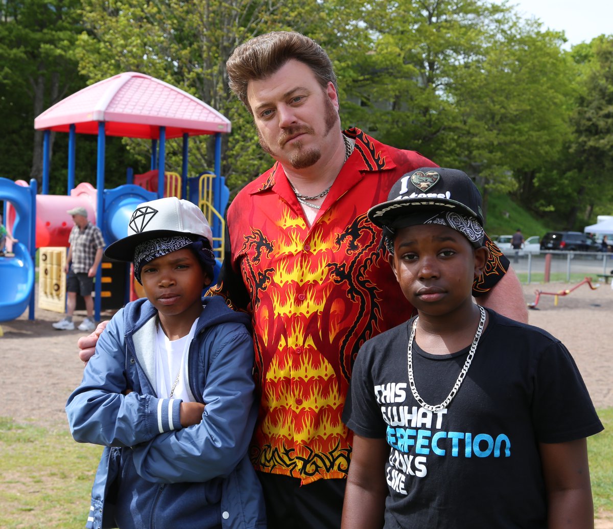 trailerparkboys's tweet photo. Gotta look sharp when you're hanging with the lil mawfks at the park #ShirtsofRicky https://t.co/YNtgGSeUql