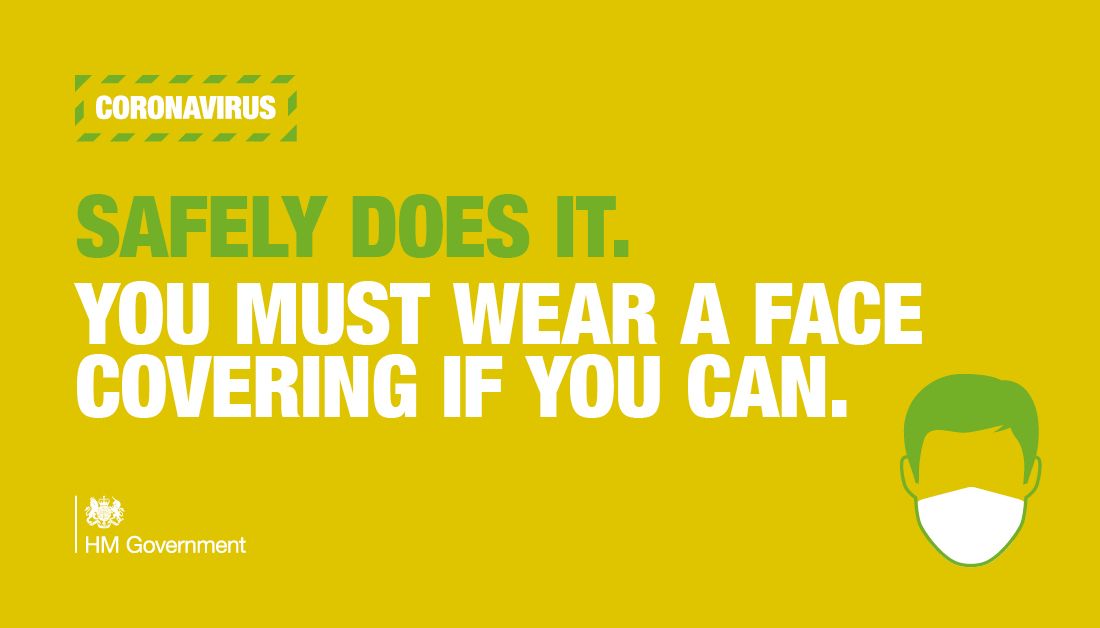 MyWakefield's tweet photo. 😷 Remember your face covering when out and about - you must wear one in indoor settings 👉View the full list https://t.co/djKV92xMqA? 🌻 Exempt? You can buy a card: https://t.co/6MwxKr6aTC #workingtogetherstayingsafe #safelydoesit https://t.co/SrgZU0gr7u