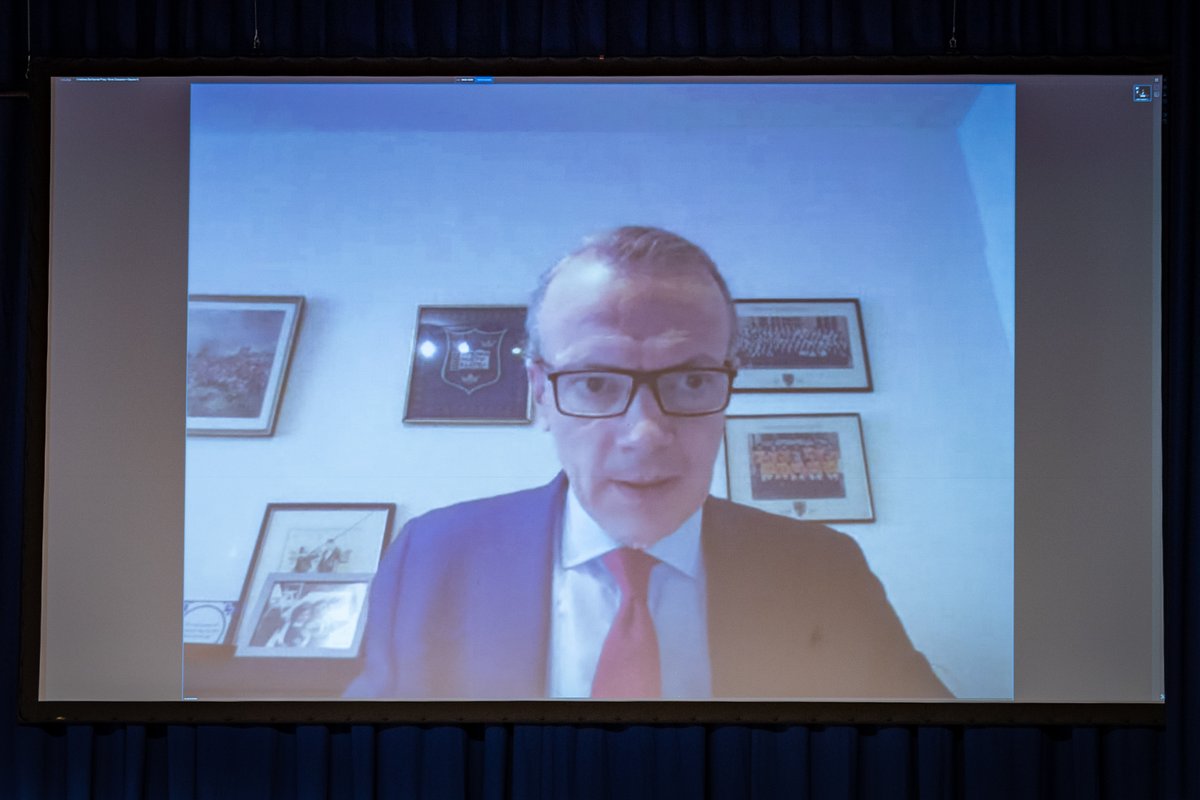 WABWindnetwork's tweet photo. At the #windforce2020 conference last week, WAB managing director Heike Winkler spoke with Dirk Briese, @GilesDickson, Wolfgang Lemb, and @MFZelinger about jobs and value creation in offshore wind. @WindEurope  pic: @wirrwa / Our press release: https://t.co/ednkHxxmtg https://t.co/Si7m2Q6ww5