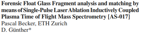 martin_tofwerk's tweet photo. Congratulations to Pascal Becker from https://t.co/hBCQ3mKTd2 as Runner Up for best oral presentation at @SwissChemistry #FallMeeting on the use of #LaserAblation with a @tofwerk #icpTOF for forensic analysis of float glass:
https://t.co/VxDBJXQ0eq https://t.co/SsswxP4yXU