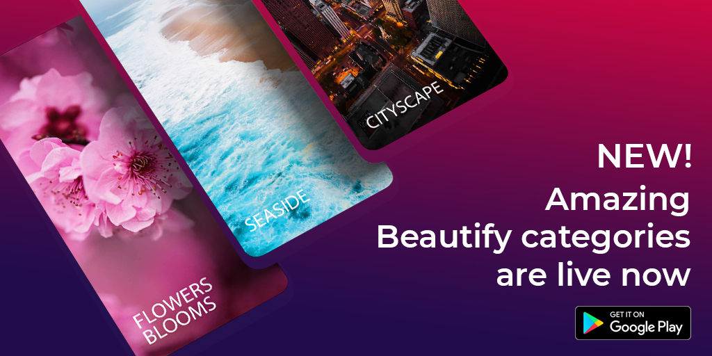 BeautifyApps1's tweet photo. 🔥🔥 NEW, NEW 🔥🔥 Wonderful 4k pictures added! 

https://t.co/EdzPf5zAYJ ◀️ DOWNLOAD Beautify🌸 here 

Choose from 12 new categories full of colorful 4k backgrounds &amp; latest top wallpapers 2020!

✅ Super nice wallpapers with the most modern design! Try them out now! https://t.co/pMxSUdrBui