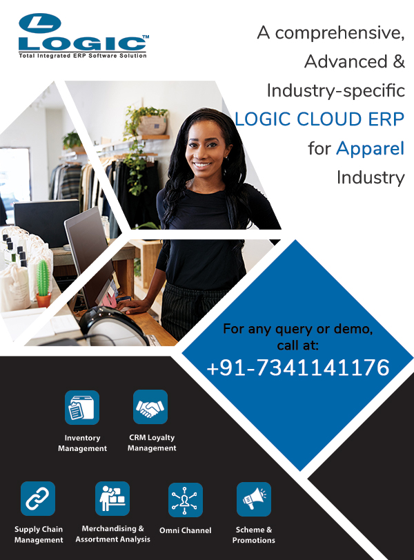 Logicerp's tweet image. Streamline Apparel, Garment &amp;amp; Fashion Store Operations with LOGIC ERP Cloud Based Solution. For more information, visit: logicerp.com/Solutions/appa…

Call now for Demo: +91-73411-41176.

#apparelretailsoftware #apparelsoftware #garmentsoftware #footwearsoftware