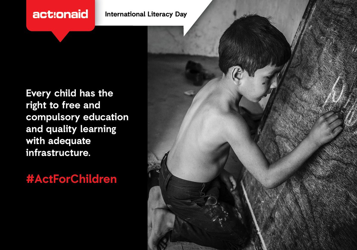 "Education is the most powerful weapon which you can use to CHANGE THE WORLD"
Nelson Mandela
#LiteracyDay #ActForChildren