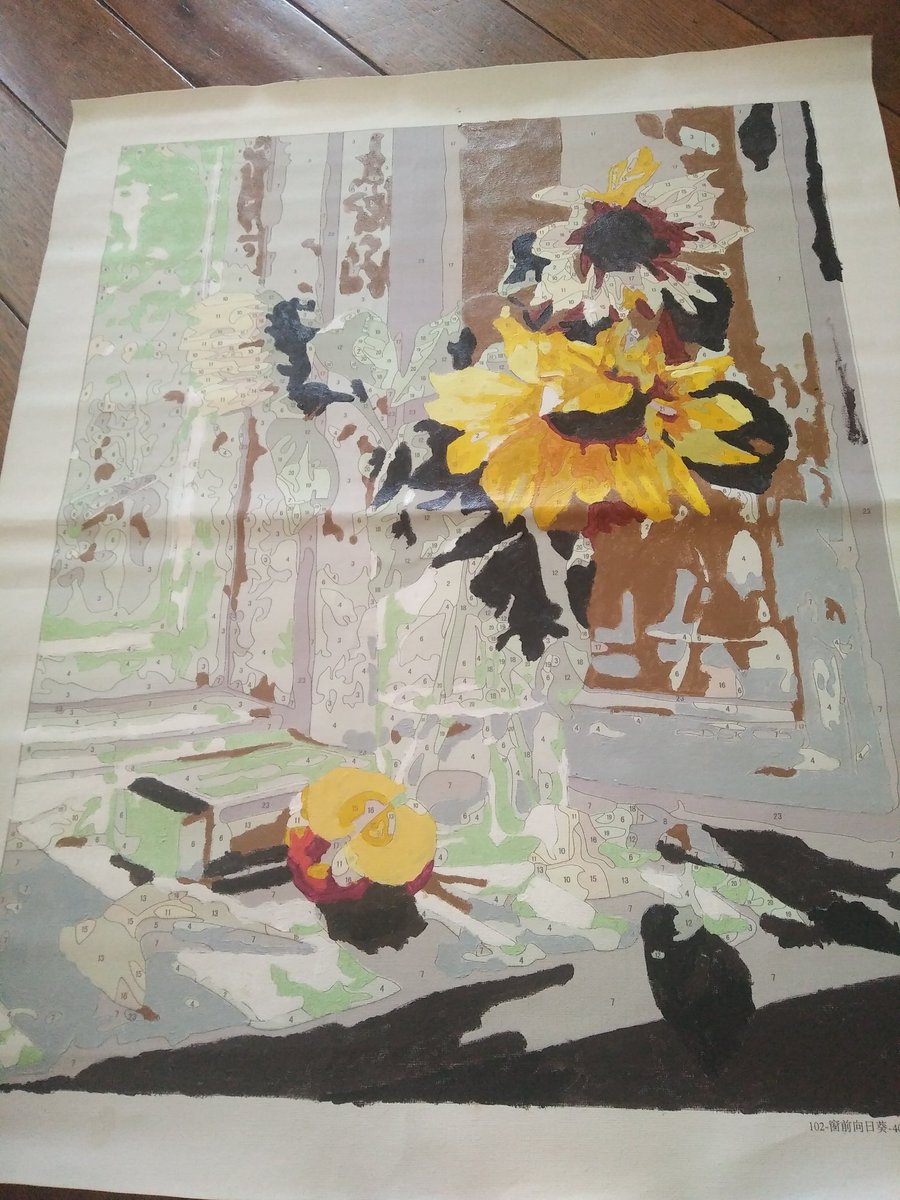 painting by numbers has been my favorite past time during quarantine it helps calm me down & lessens my anxiety one set is around 300-400 and a set contains the canvas, the paint, & a set of brushes, pwede nyo rin ipa-frame sa kanila before shipping  https://shopee.ph/speedbomb...