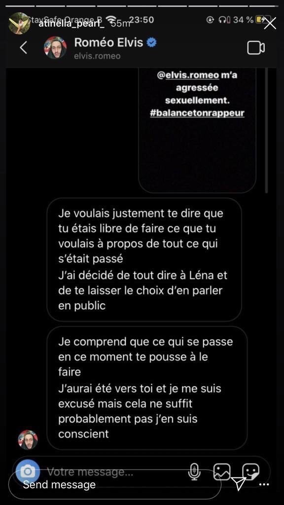 🚨 Roméo Elvis à son tour accusé d'agression sexuelle... Tout juste après que sa copine ai relayé des accusations sur Moha La Squale !