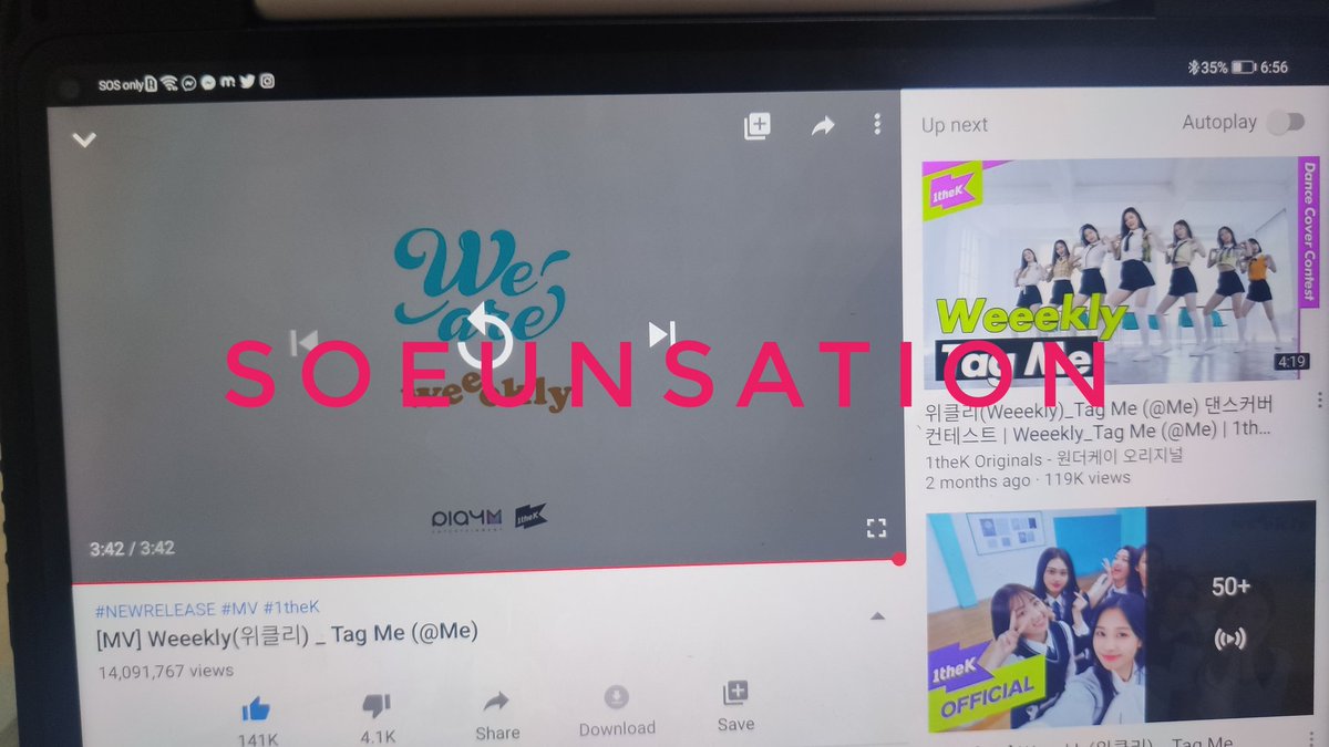 SoeunSation's tweet photo. @WeeeklyChart @_Weeekly #TagMeStreamingParty
#RoadToCB #WeAreStreaming
#Weeekly #위클리 https://t.co/w5X6jjyT9V