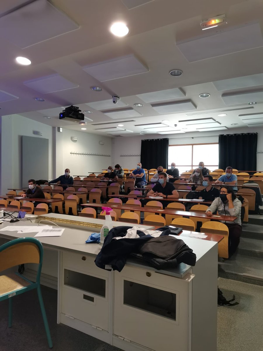 ENSOSP's tweet photo. Les 12 stagiaires du #Master #IMSGA proposé par l'#ENSOSP et @UTTroyes ont fait leur #RentreeScolaire ce lundi, entourés de deux cadres de l'Ecole nationale affectés à la division #FORCRISE. Pour rappel, le master IMSGA, c'est ça👉 https://t.co/N6dE87AAXw https://t.co/lsaanrjlYO