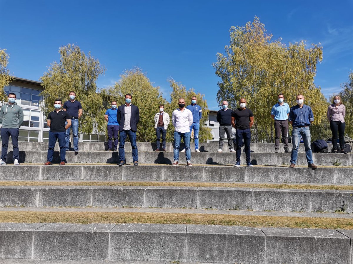 ENSOSP's tweet photo. Les 12 stagiaires du #Master #IMSGA proposé par l'#ENSOSP et @UTTroyes ont fait leur #RentreeScolaire ce lundi, entourés de deux cadres de l'Ecole nationale affectés à la division #FORCRISE. Pour rappel, le master IMSGA, c'est ça👉 https://t.co/N6dE87AAXw https://t.co/lsaanrjlYO
