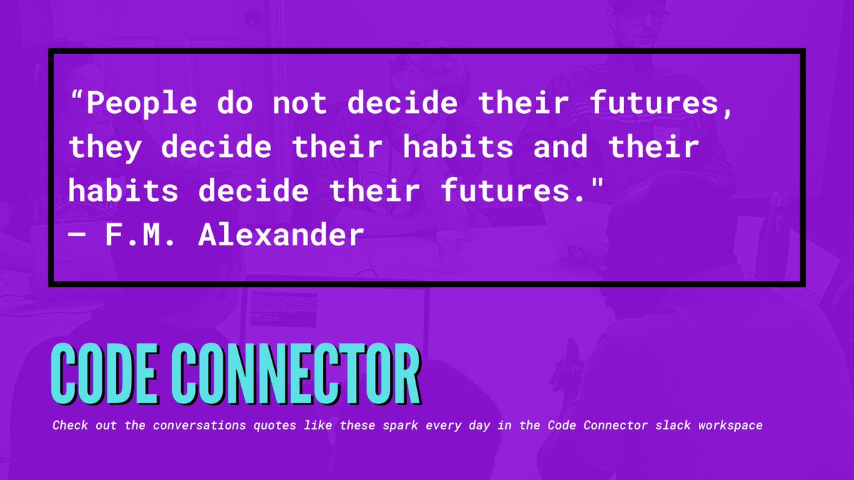 codeconnector_'s tweet photo. JC Smiley shares insightful quotes in the Code Connector slack. Start your day off right by joining: https://t.co/5ygfffeS5i
#mentorship #community #learn  #tech #code #software #developer #100daysofcode #personaldevelopment #inspiration #networking #success #innovation #qod https://t.co/YP3JCauGZk