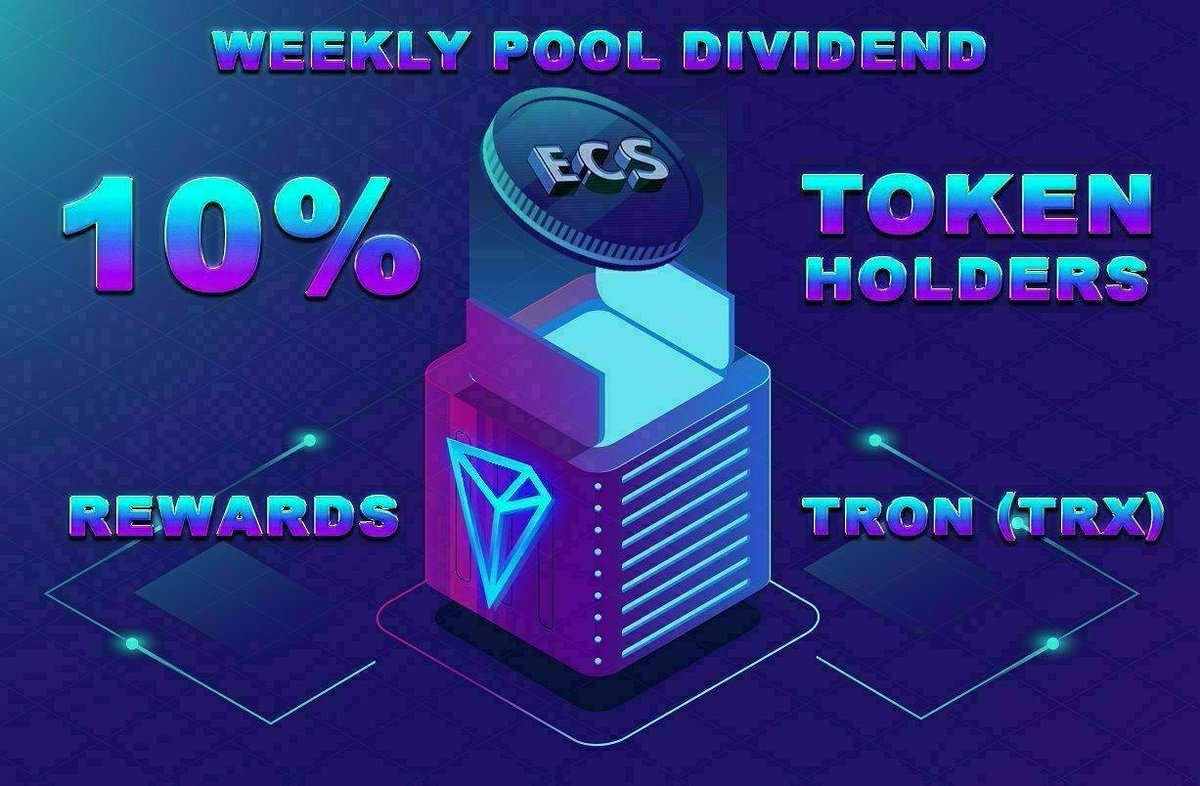 EcoSmartECS's tweet photo. ๐ 10% Weekly Pool Dividend for ECS Token Holders Rewards to TRON (TRX)
๐ (14 Sep 18 pm UTC)
๐ Due to site update; The #21st weekly dividend will be paid together with the #22st weekly dividend.
#TRON #TRX #smartcontract #Dapp #ico #token #trc20 https://t.co/0Cw8a57FZ7