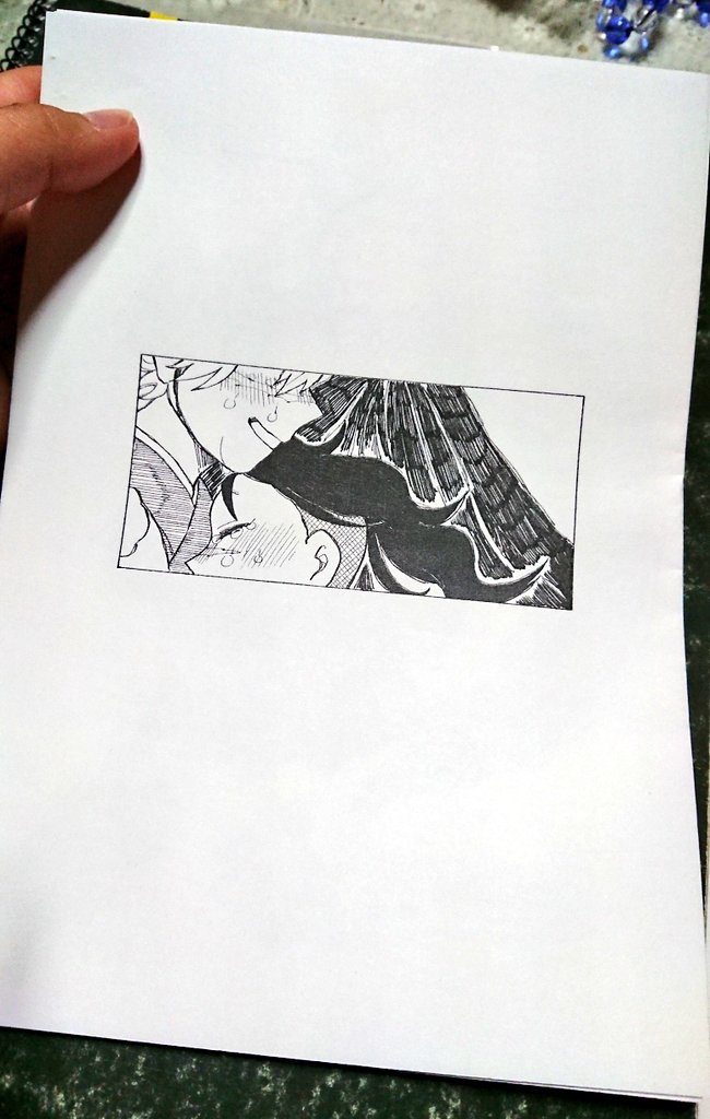 烏天狗さねげんのコピ本(?)を作ったけど枚数多くてホチキス出来ませんでした?休みの日に分厚いものでもまとめられるやつ買ってきます? 