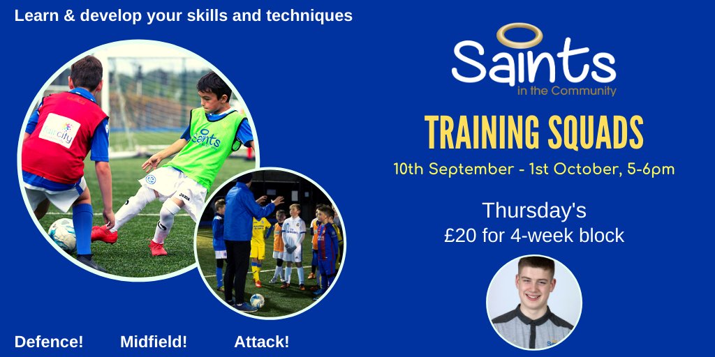 TRAINING SQUADS

Begins on THURSDAY for pupils in P5-S2

📍 Perth College
🕐5-6pm
💰£20 (4-week block)

For outfield players - learn how to effectively master both defensive and attacking situations and how to respond quickly to transitions!

To book➡️sitc.objectra.com