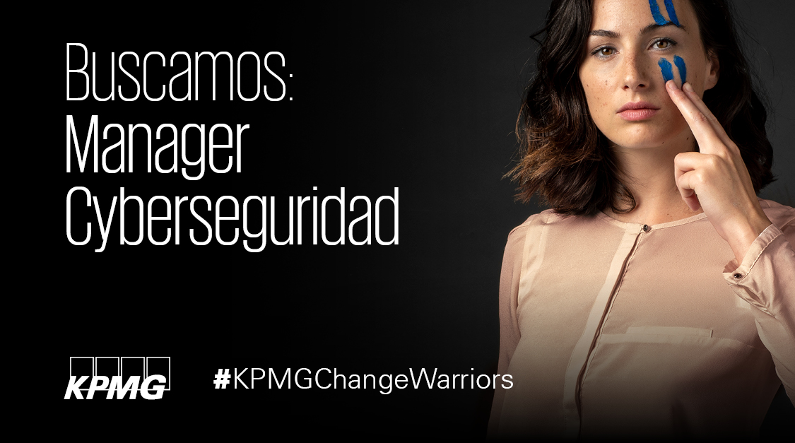KPMG_ES's tweet photo. Buscamos un Manager experto en seguridad de la información y continuidad de negocio para nuestro área de Ciberseguridad ¡Si quieres pensar en grande, ven con nosotros! https://t.co/TM4aVbz7P6

#KPMGChangeWarriors #EmpleoES https://t.co/N0H2r60bU6