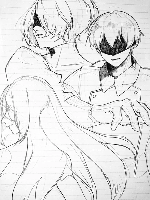 先週あたりの倫理暇で描いてた
うろ覚えオートマタ 