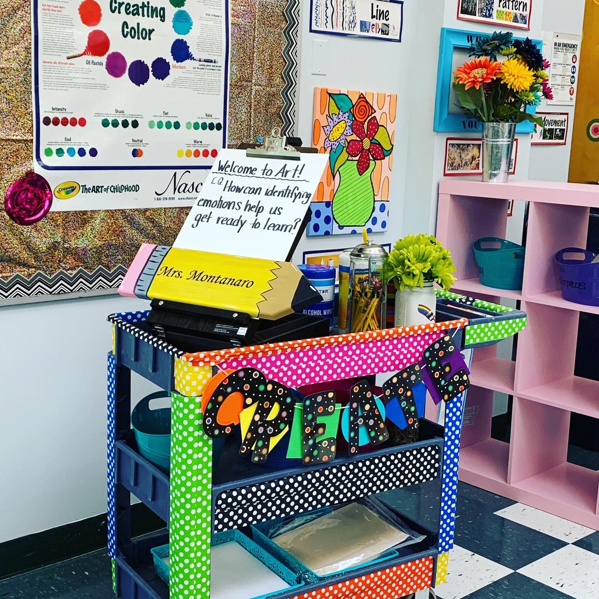 Art might look a little different this year, but we are ready to roll! 🎨 #artonacart #wiltonwayct 🖼