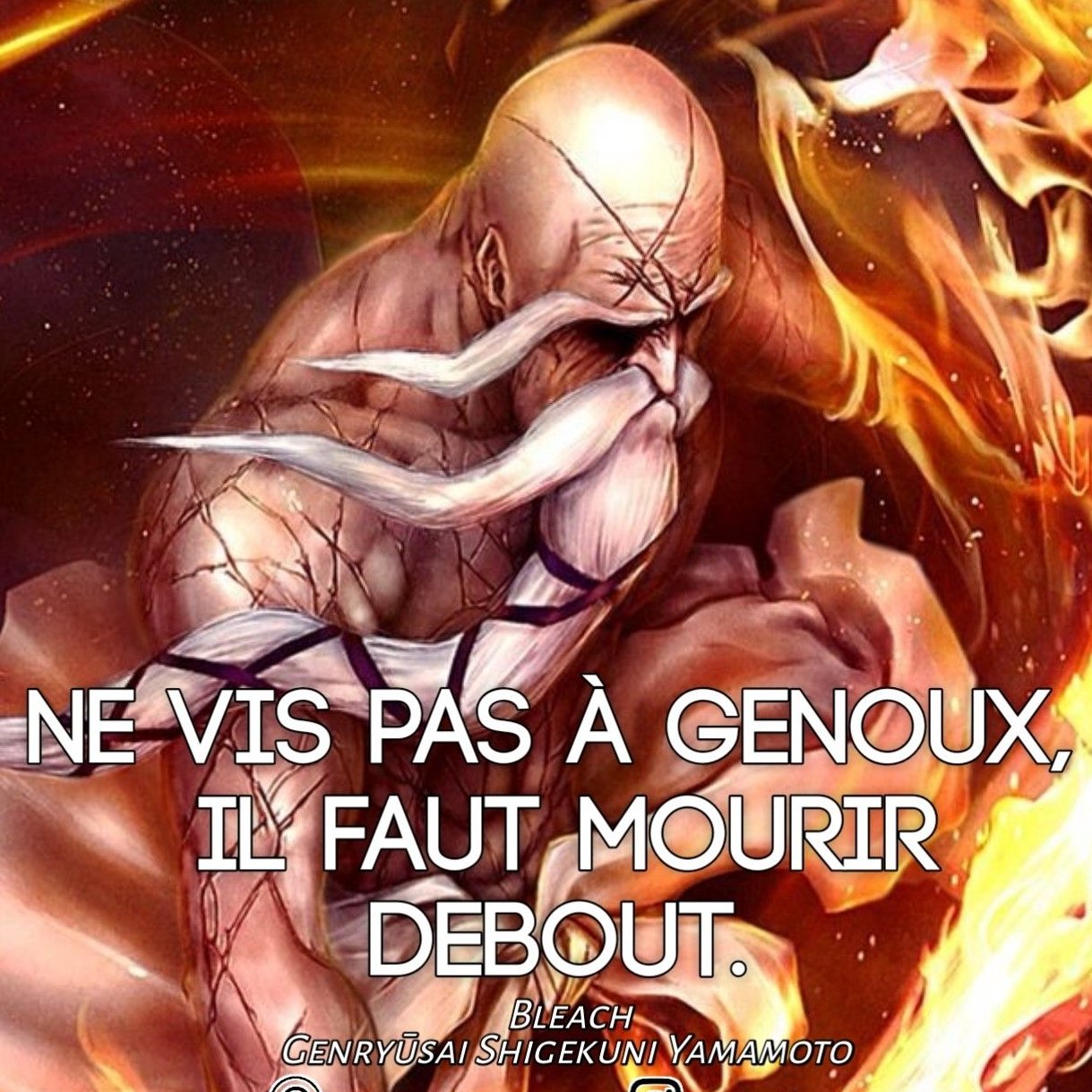 Twitter 上的 Phirrux Quand J Ai Vu Barbe Blanche Mourir Pour La Premiere Fois J Avais Cette Citation De Yamamoto Qui Resonnait Dans Ma Tete Ne Vis Pas A Genoux Il Faut Mourir Debout