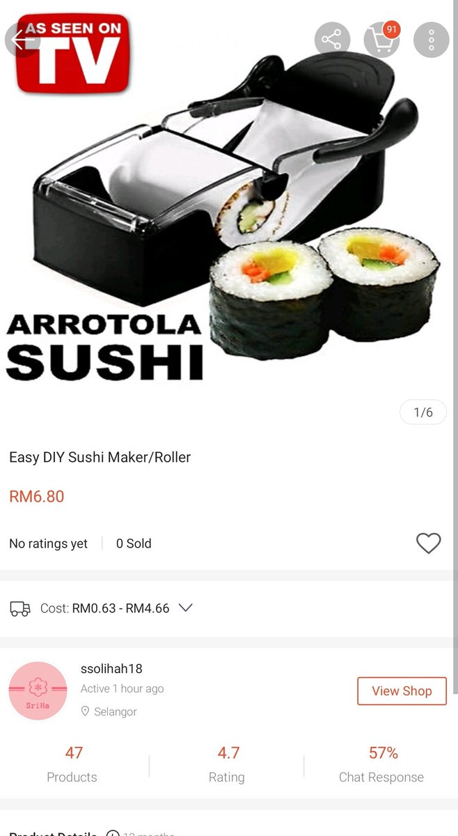 Kepada peminat sushi sekalian..Ni must have!| Easy DIY Sushi Maker Roller Equipment Perfect Roll Mold Set For Making Roll Sushi https://shopee.com.my/product/79054926/5201389994?smtt=0.0.9