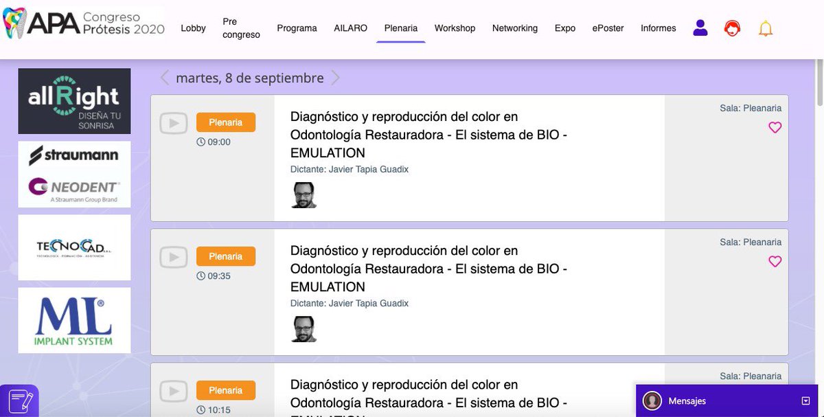 BA_Uniline's tweet photo. Arrancando el 2do dia del Congreso Virtual #Protesis20🦷 de la mano de @prostodonciaorg https://t.co/P0EqV3Vgdv