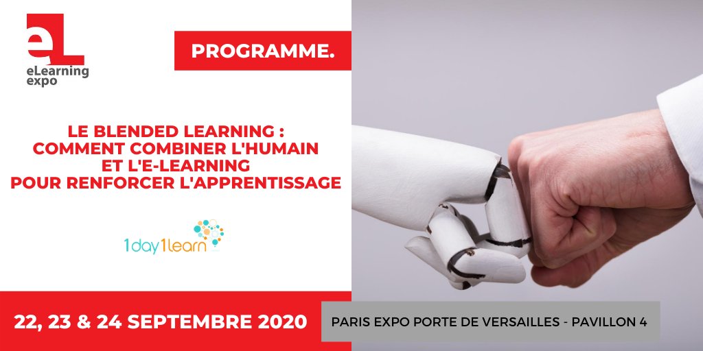 Innov_Learning's tweet photo. Le #BlendedLearning : comment combiner l'humain et l' #eLearning pour renforcer l'apprentissage ? @1Day1Learn vous attend à son atelier #RH pour vous accompagner dans votre #FormPro.

🔎 https://t.co/P5qVWEs3CK

🎫 Badge #eLearningExpo (gratuit) : https://t.co/E6txwBIedw https://t.co/PjIkRfpyCX