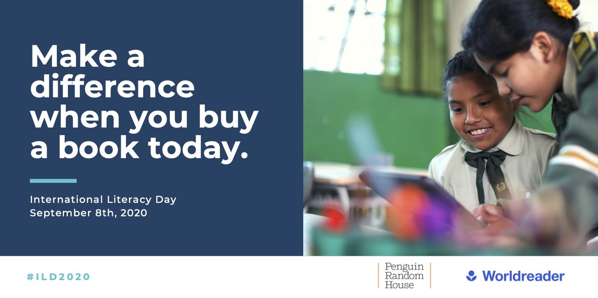 Happy International #LiteracyDay! 📚 We have some very exciting news: Today, With every book you purchase at penguinrandomhouse.com, our friends at <a href="/penguinrandom/">Penguin Random House 🐧🏠📚</a> will donate $1 to support readers in our programs.