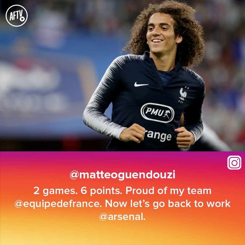 Aftv On Twitter Matteo Guendouzi On Instagram