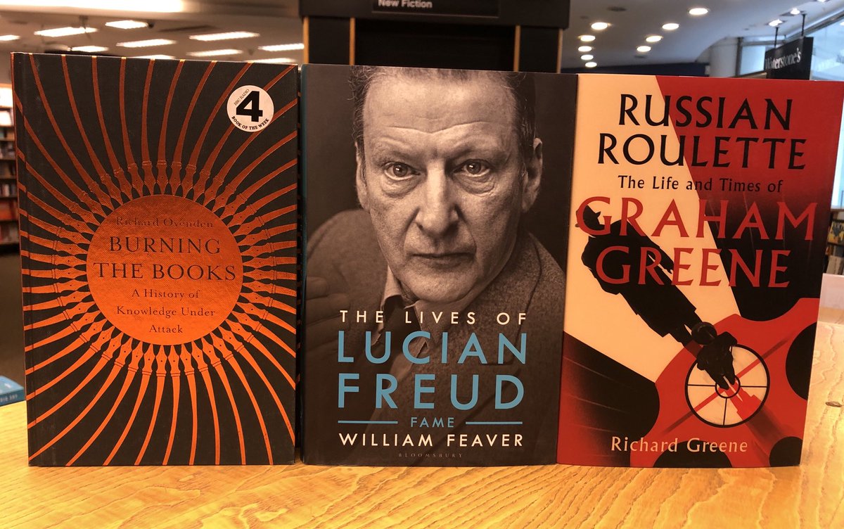 CabotPlaceBooks's tweet photo. And more non-fiction that came in recently and are being reviewed in the papers. @richove #williamfeaver #richardgreene @BloomsburyBooks @LittleBrownUK @johnmurrays #painters #books https://t.co/OMbd0U7cE5