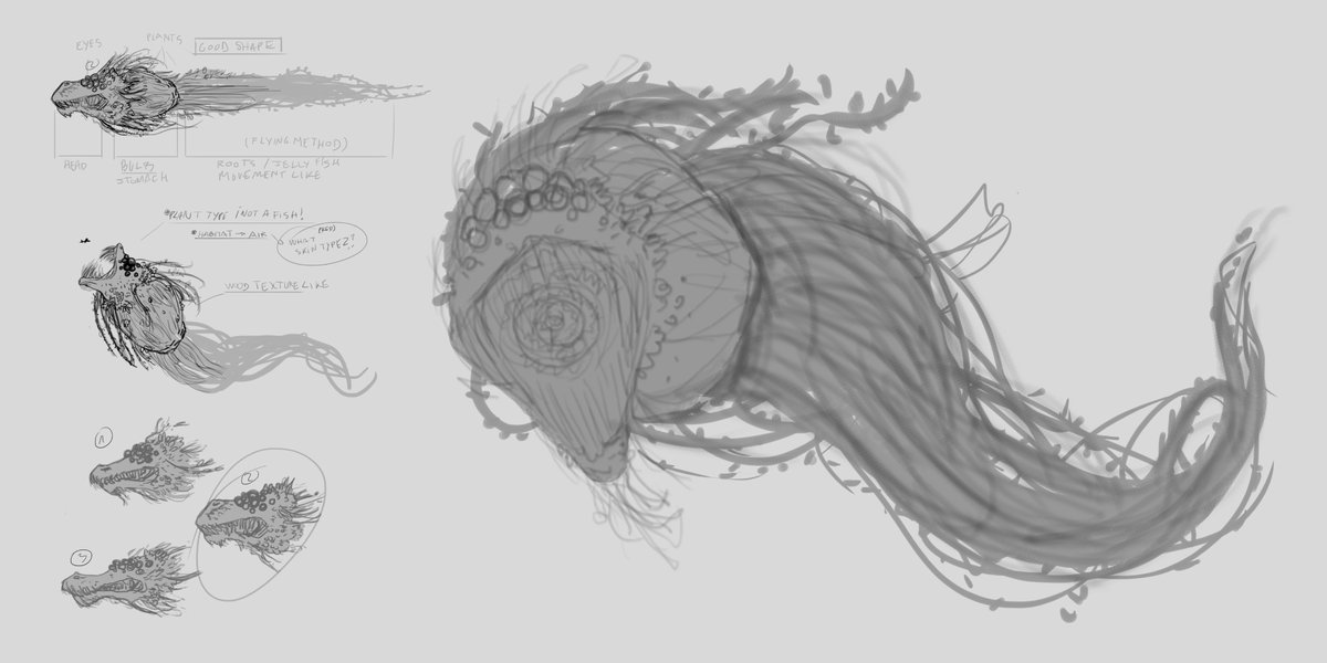 this... little baby(?) is finished :)
#conceptart #creaturedesign #characterdesign #fantasyart