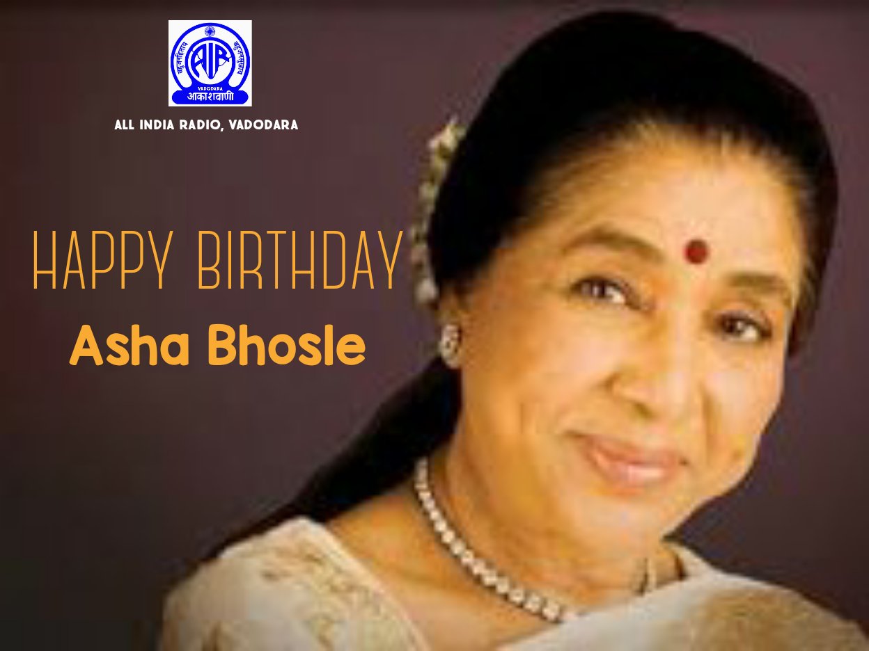 Happy birthday Asha Bhosle...   