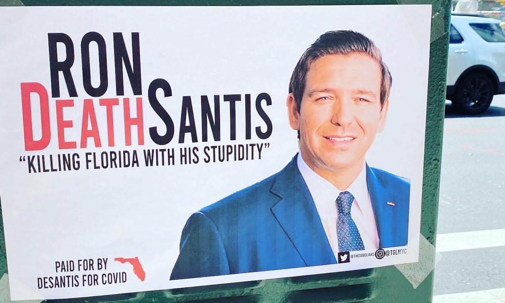 eileenvan55's tweet photo. What’s new in Florida?
August brought 4,344 deaths= 140 deaths per day!
Gov.DeSantis (R) is beginning phase ll
Opening businesses to greater capacity and schools!
DeSantis has failed Floridians!
#VoteDeSantisOut 2022
#GTCBlue
#gtcFL
https://t.co/3iA4nfst6A https://t.co/KaMjTRs82b