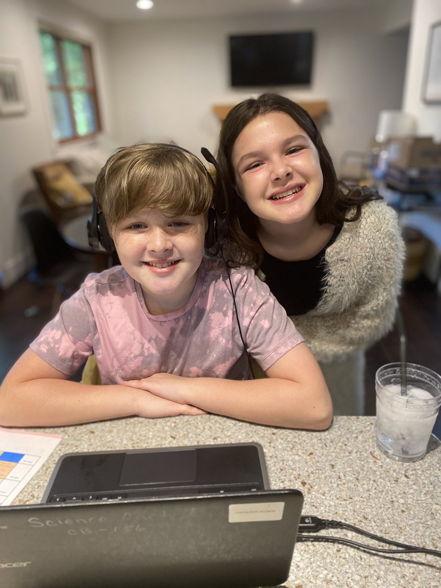 cashwestcott's tweet photo. Back to School! They get one year of middle school together. Wild, weird times. Love these two SO very much. 📚 #AACPSBack2Awesome https://t.co/XTWVApQaQo