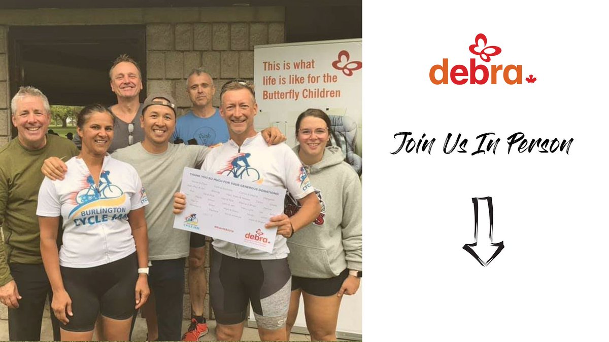 DEBRACanada's tweet photo. Join us in person at the Ride for EB Fundraiser on September 12th in Niagara.  You can register now at:
https://t.co/RHZ9oJHBjO

#biking #rideforeb #jointheride #fundraiser #community #ebawareness #EBwarrior #EB #Canada https://t.co/QwMwQS3EYo