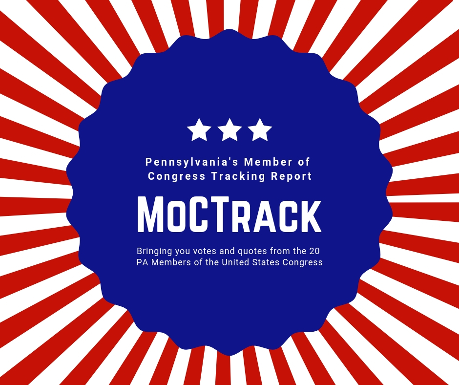 Thanks so much for reading  #MoCTrack! BIG thanks to  #DemcastPA and  @PA_Indivisible for hosting us!Remember –keep track of what our MoCs are doing and saying by reading our weekly report! #MoCTrack 11/end https://bit.ly/35gjXMi 
