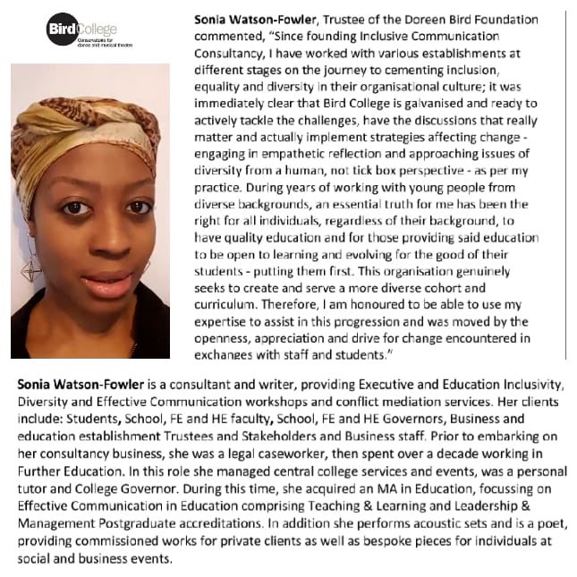 BirdCollegeUK's tweet photo. Exciting news! @TheHackneyPoet @SwopDancer @T0SHEE @BirdCollegeUK @luisdeabreu66 @The_AMTC https://t.co/8jvbeAgccc