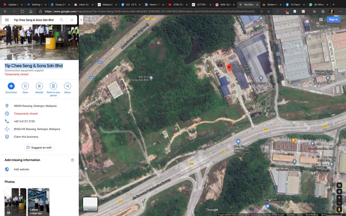 Remember that factory that polluted Sungai Selangor? While it was running illegally, it's important to note that the whole area where the factory was sitting on was ZONED AS INDUSTRIAL LAND