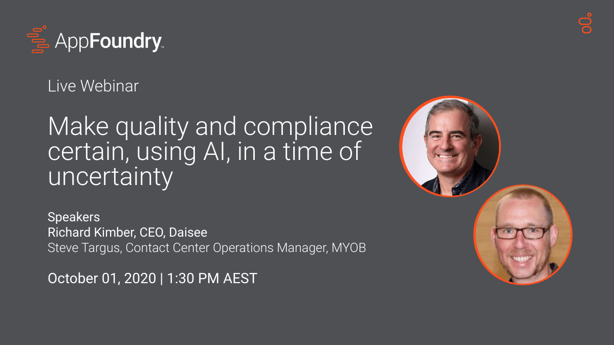 Genesys's tweet photo. Join us for our first live @AppFoundry webinar on the APAC region with partner, #Daisee to learn how you can maximize #artificialintelligence in today's world.
Register now: https://t.co/SHMRlhpVWL https://t.co/3URVRGwKTo