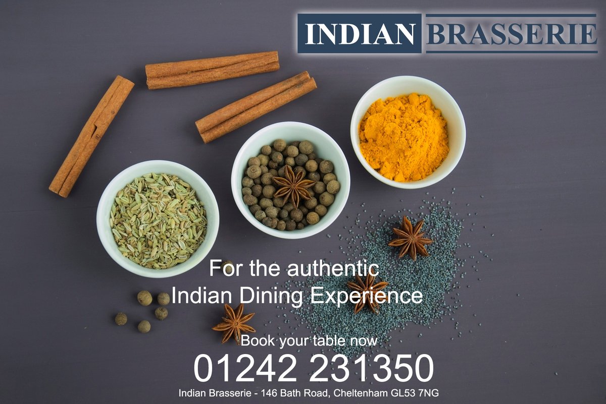 Indianbrasseri's tweet photo. What Indian delight can we tempt you with for dinner this evening? Come and enjoy our Indian cuisine at Indian Brasserie and let us take you an spice adventure.

#healthyfood #food #spiceadventure #indianfood  #Cheltenham #cotswolds https://t.co/FsbhI9CQkF