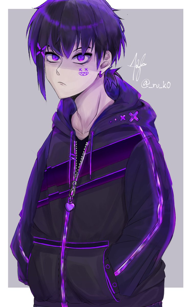 r_u_k_0's tweet photo. Purple 💜💜💜 
#ibisPaintX #DigitalArtist https://t.co/nou23Bq34H