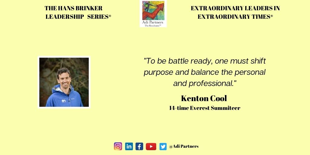 AdiPartners's tweet photo. The Hans Brinker Leadership Series - Extraordinary Leaders in Extraordinary Times.
Kenton Cool, 14-times Everest Summiteer.
#THBLS #ExtraordinaryLeadersInExtraordinaryTimes #COVID19 #HansBrinker #battle #professionalbalance #personallifebalance #TheGreatReset #wellbeing https://t.co/8UVCBcu6xB