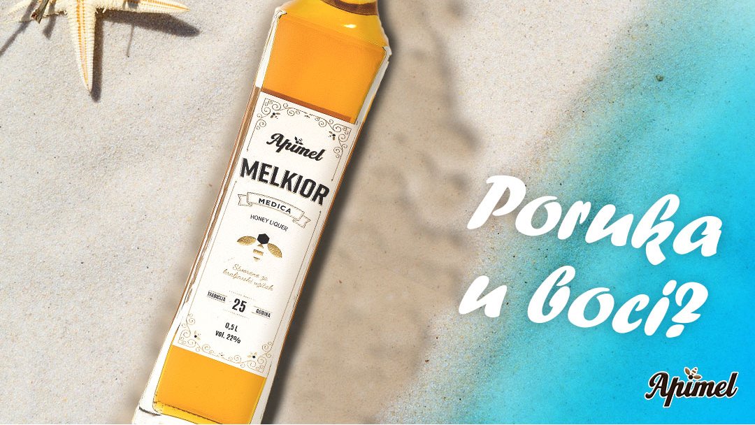 Apimel_doo's tweet photo. Jeste li ovo ljeto poslali svoju poruku u boci?
Apimel Melkior medica - ocijenjena zlatnom medaljom. 🥇 https://t.co/kWw3V4WKYq