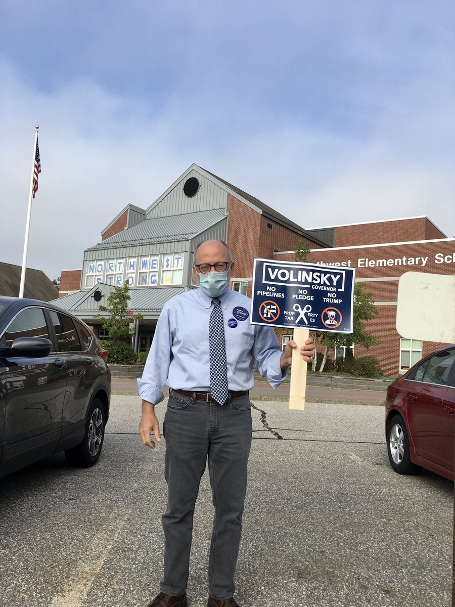 AndruVolinsky's tweet photo. Manchester West side. Go vote. Be safe. #VoteVolinsky https://t.co/4Lt7nyAccO