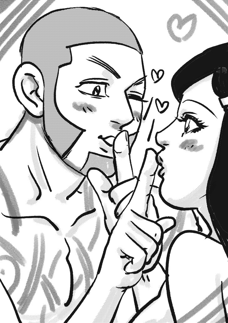 白石夢主  内緒キス❤️ 