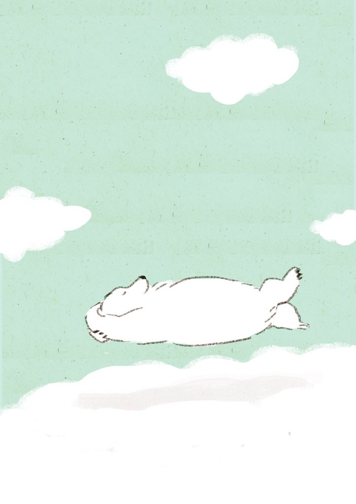 「#休養の日
そういえばよく休んでる絵を描いてる気がします、、笑 」|ももろ　4／20発売絵本「パンダのパクパクきせつのごはん」のイラスト