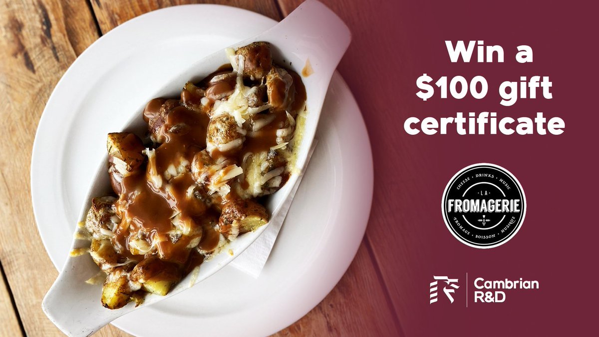🧀COMPETITION TIME!🧀 Win a $100 gift card to La Fromagerie. Their newest menu item is POUTINE!

To enter:
☑ Follow us on Twitter
🔄Retweet this post
⬇️Comment telling us how you like your poutine! Remember, it is NOT ok to add ketchup to poutine.😂

Contest closes Sept 15 @ 8pm