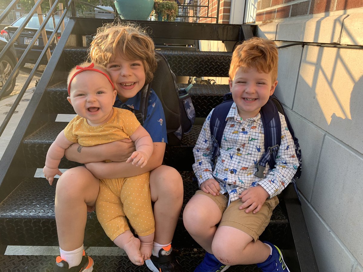 afmiller_31's tweet photo. First day of school, 2020 style. Holden in first grade, Beck in PreK. Good luck guys!! #Fox29backtoschool #fox29goodday https://t.co/Hhtg3pXkK7