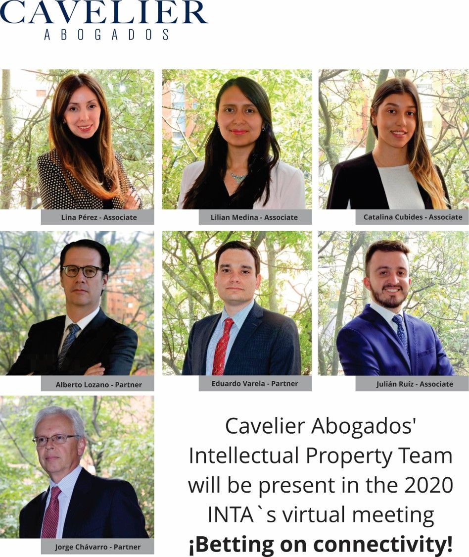 CavelierOficial's tweet photo. #INTA2020 | Cavelier Abogados' Intellectual Property Team will be present in the 2020 @INTA virtual meeting
¡Betting on connectivity!

#colombiaip #intellectualproperty
#cavelieroficial #protectingip https://t.co/HcMnS7dFJe