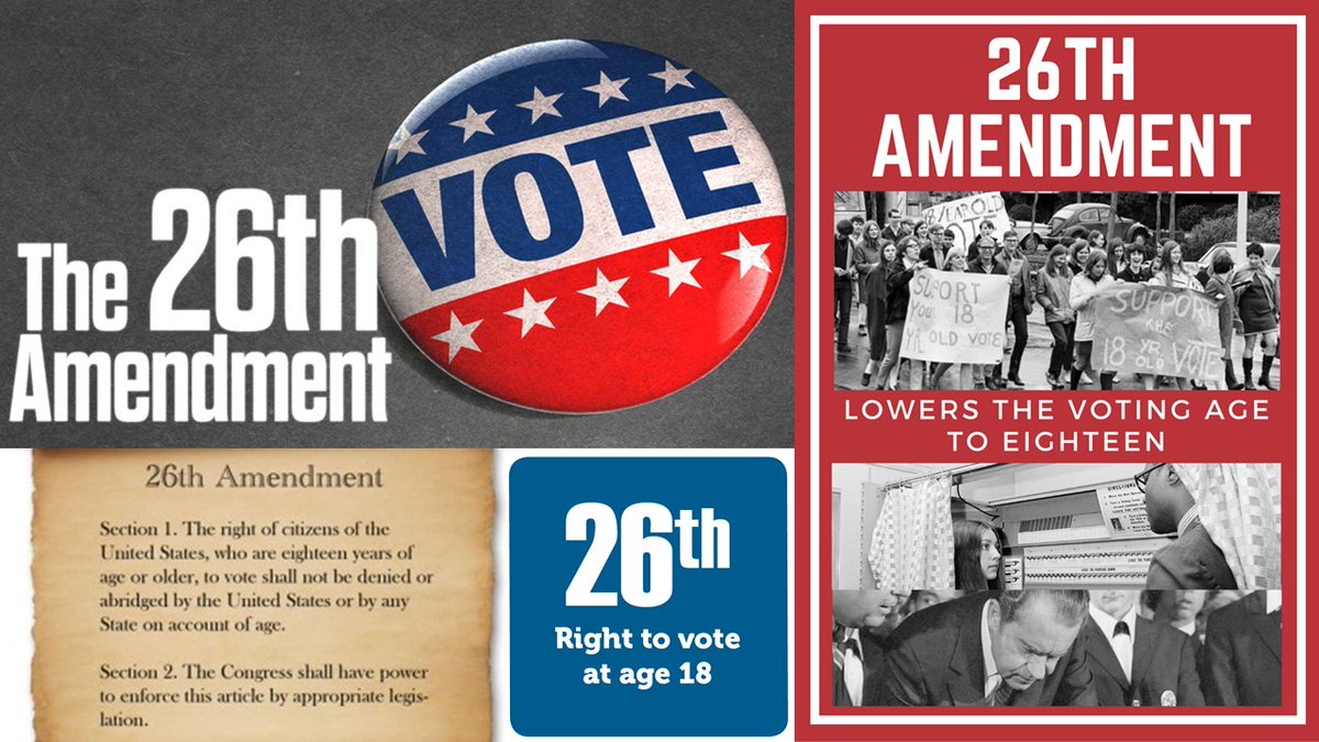 NCAACoachPrice's tweet photo. ICYMI: The 26th Amendment lowered the voting age to 18

Time to STAND AND BE HEARD

@allintovote Take the #PledgeToVote #SinclairVotes

#JoinTheProcess #AthletesVote #StudentsVote 

Join @SinclairATH at 100% Voter Registration 

#Awareness #Inclusion #Education #Freedom @NABC1927 https://t.co/QXqMtPqjgm