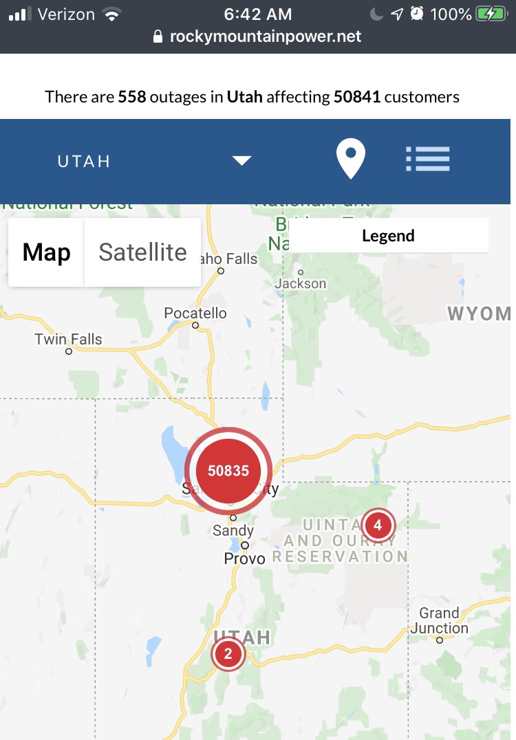 Utah Division Of Emergency Management Utah Dem On Twitter For Wind Updates Follow Nwssaltlakecity To Follow Power Outage Info Visit Https T Co Mo0a1k8ccc Currently 50 000 Customers Without Power Good Luck To All Rmp Utah And