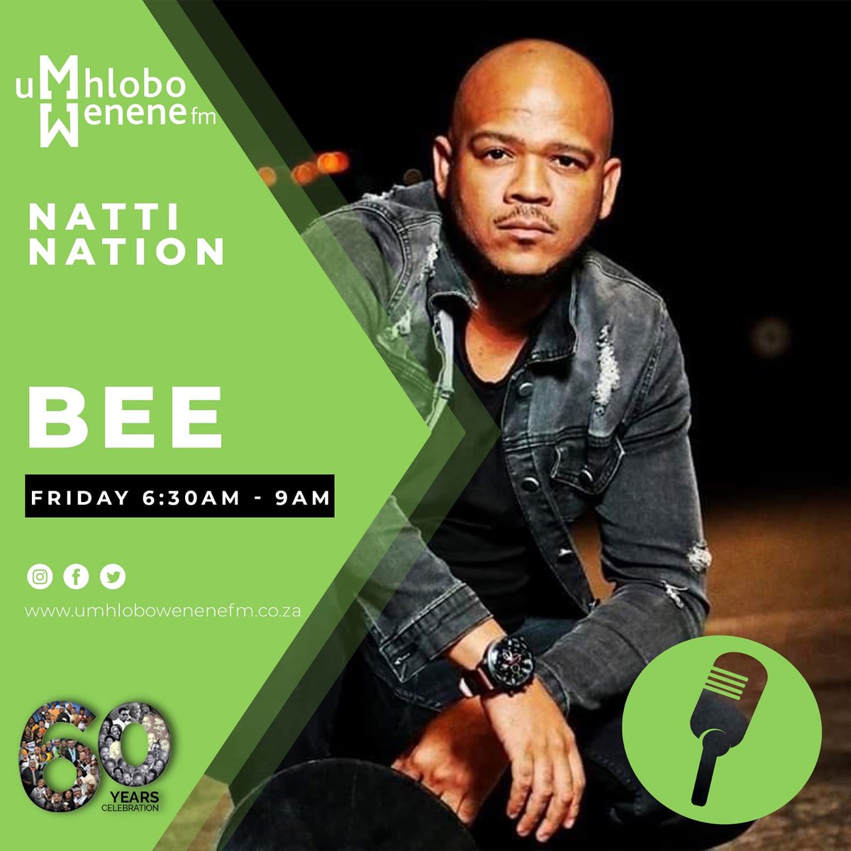 NattiNation's tweet photo. Urban Amapiano on Breakfast Eyondlayo Ekuseni (BEE) kuMhlobo Wenene fm this coming Friday with yours truly Natti Nation DJ... Ungozeli Vukaaaa!!!!
(Birthday Dedication Mix to Mbulelo Cakwebe MMJ-C) tag your friends and spread the word. https://t.co/0XdnvWC6eY