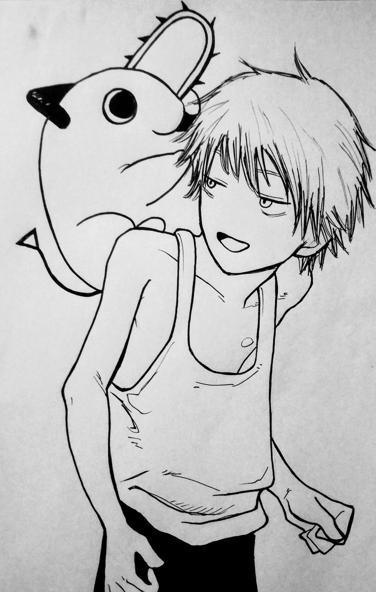 ポチタとちっちゃいデンジくん
#チェンソーマン 