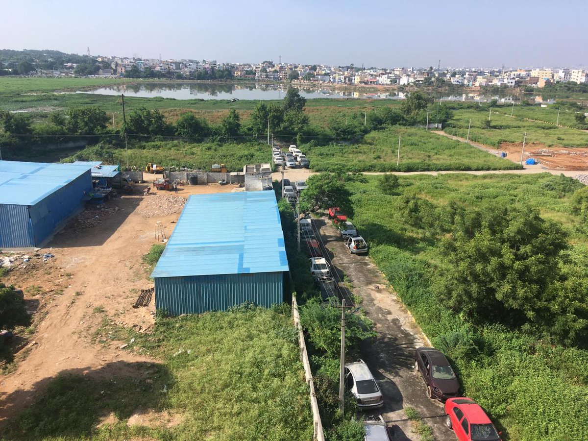 OwaMh2's tweet photo. @arvindkumar_ias @KTRTRS @IPRTelangana @TSMAUDOnline @GHMCOnline @HMDA_Gov @arvindkumar_ias @ktrtrs
Wrong report. The 2 FTCs worked for 2 weeks only and only cleared 30% of the lake. You can see todays photo. The entire lake bed is encroached by rogues who have created car garage, godowns, water plant @IPRTelangana @GHMCOnline @TSMAUDOnline @HMDA_Gov https://t.co/S1kXIUx5QI